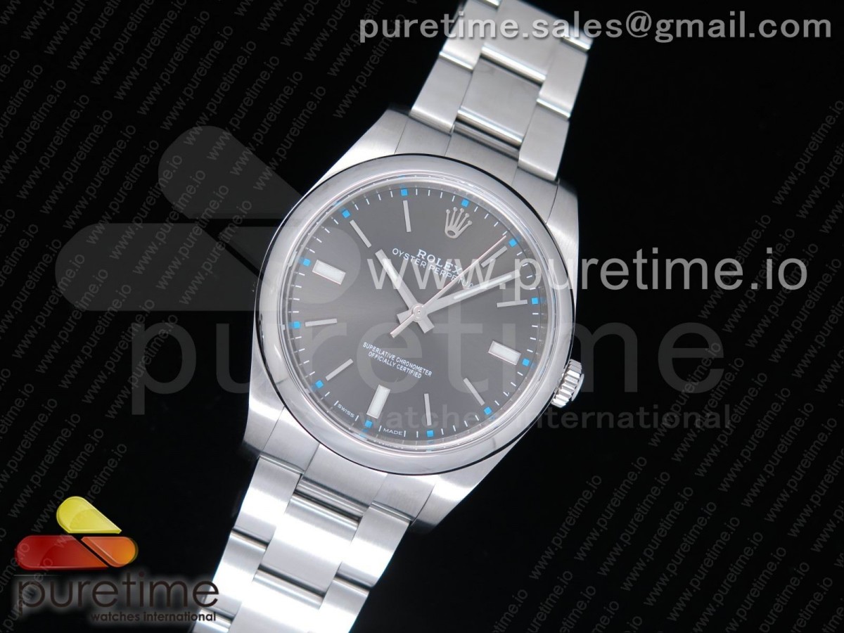 AR공장 롤렉스 오이스터퍼페츄얼 39MM Oyster Perpetual 39mm 114300 ARF 1:1 Best Edition 904L SS Case and Bracelet Gray Rhodium Dial SH3132