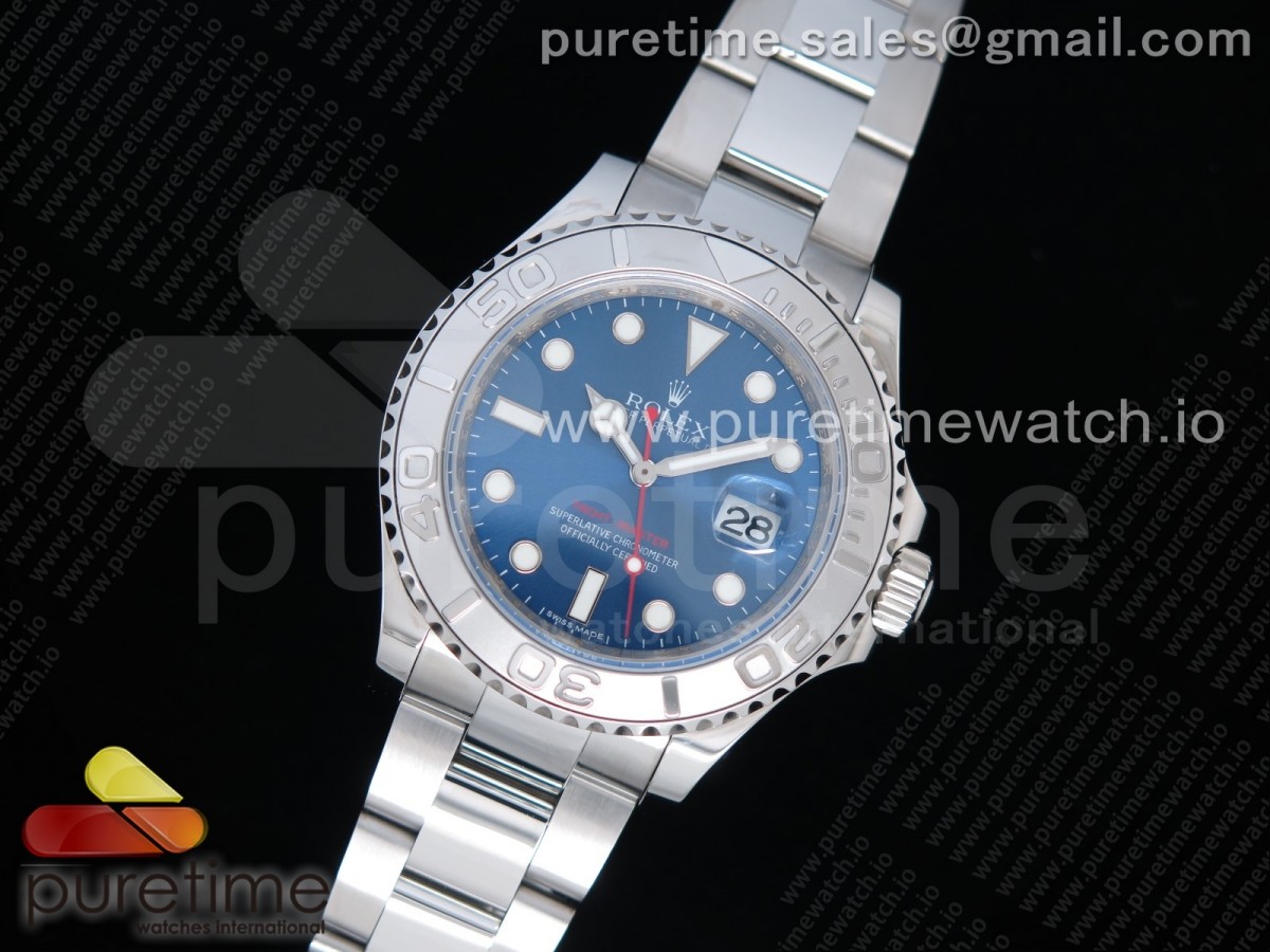 눕공장 요트마스터 블루다이얼 브슬 3135 904L / Yacht-Master 116622 11 Noob Best Edition 904L Steel Blue Dial on Bracelet SA3135