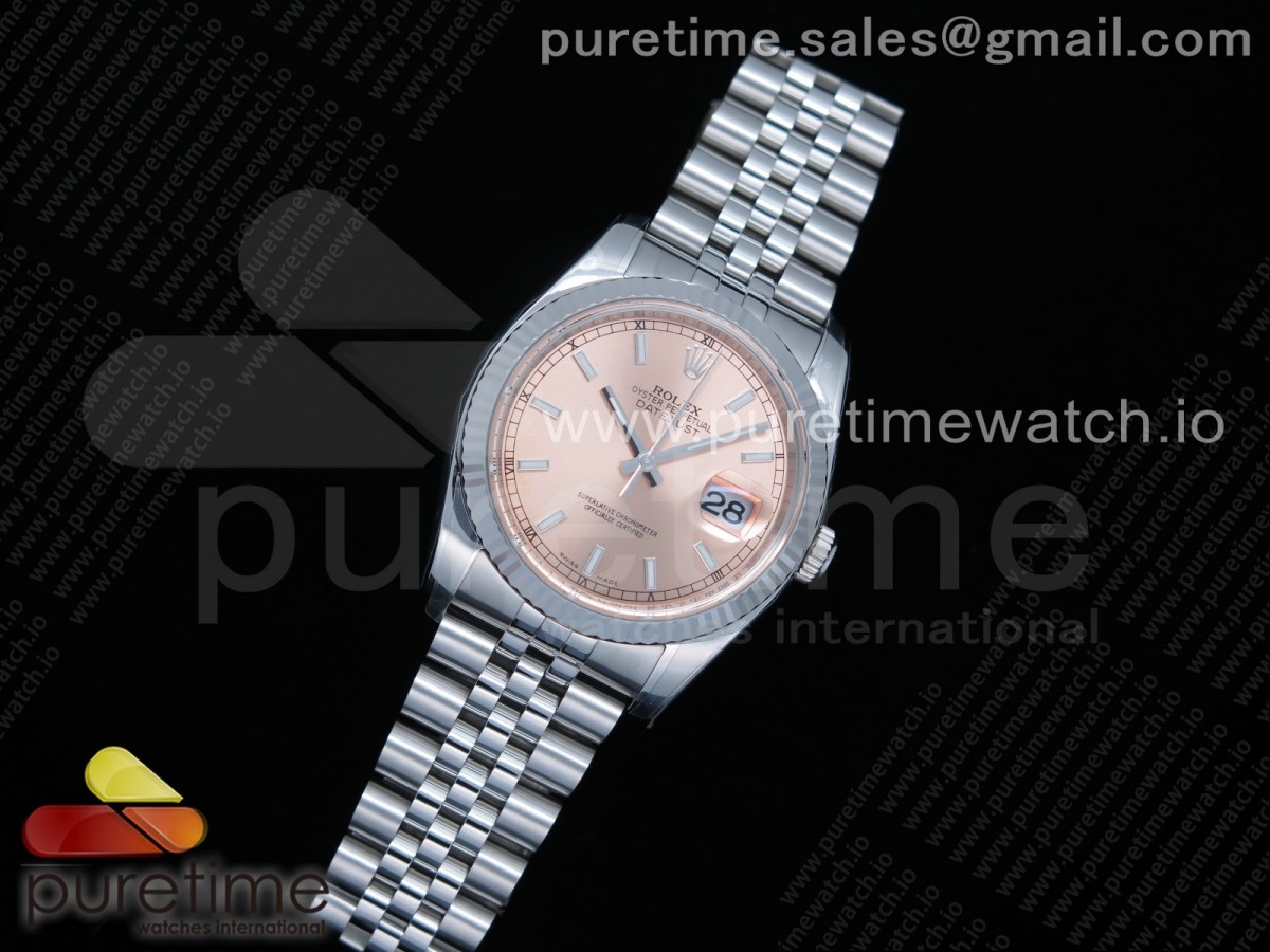 AR공장 롤렉스 데이저스트 V3 36MM 핑크 바인덱스 쥬빌레 브슬 / DateJust 36 SS 116234 ARF 11 Best Edition 904L Steel Pink Dial on Jubilee Bracelet SH3135 V3