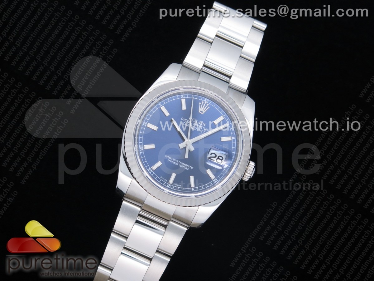 AR공장 V3 롤렉스 데이저스트 36MM 블루바인덱스 오이스터 브슬 / DateJust 36 SS 116234 ARF 11 Best Edition 904L Steel Blue Dial on Oyster Bracelet SH3135 V3