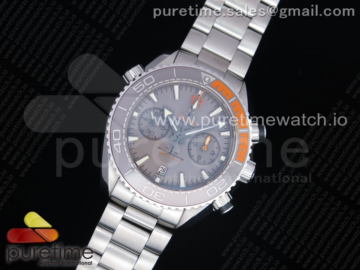 OM공장 V3 오메가 씨마스터 플래닛오션 마스터 크로노미터 그레이다이얼 브슬 / Planet Ocean Master Chronometer OMF SS Gray Polished Bezel Gray Dial on SS Bracelet A9900 V3