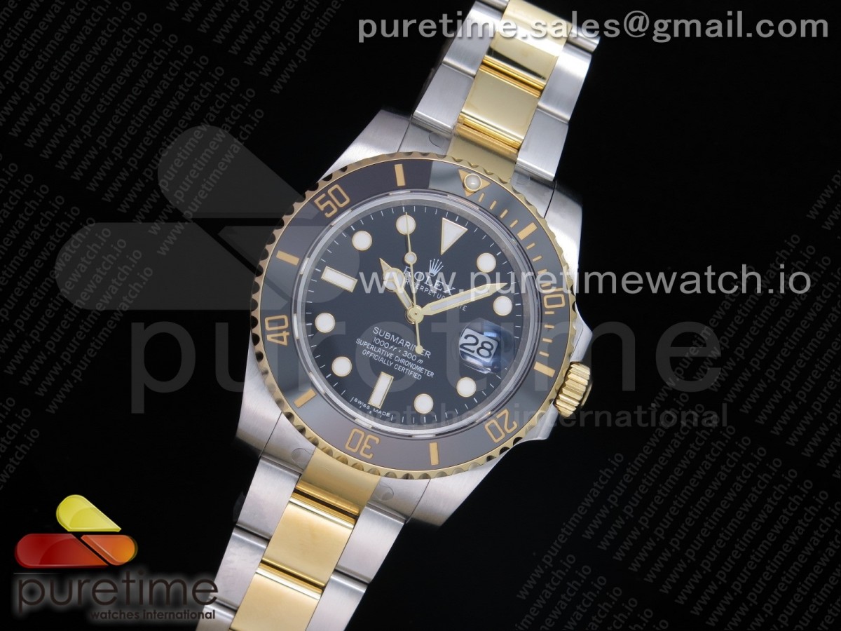 AR공장 V3 롤렉스 서브마리너 블랙콤비 흑콤 도금 3135 / Submariner 116613 LN Black Ceramic ARF 11 Best Edition 904L SS Case and Bracelet SH3135 V3