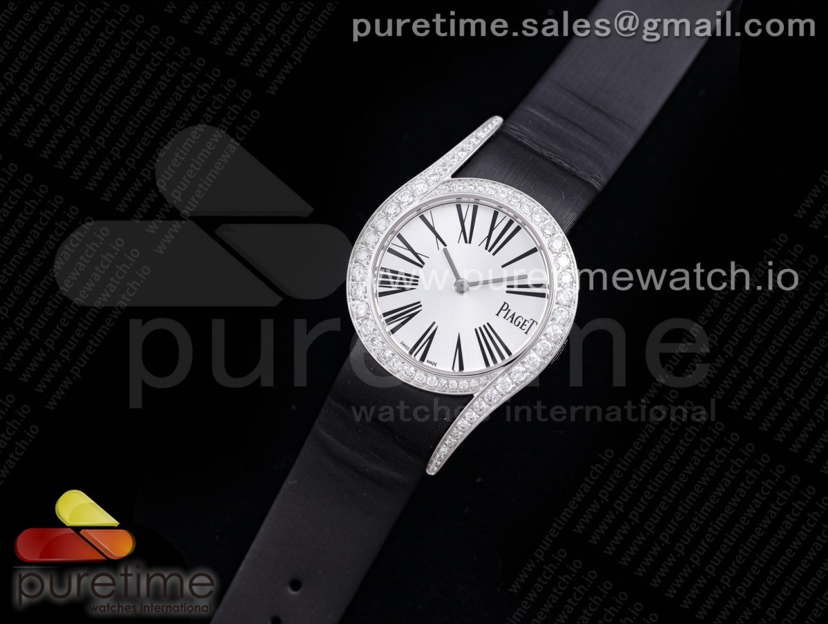 ZF공장 피아제 라임라이트 G0A38160 32MM 패브릭스트랩 / Limelight Gala G0A38160 32mm SS ZF 11 Best Edition Silver Dial on Black Fabric Strap Siwss Quartz