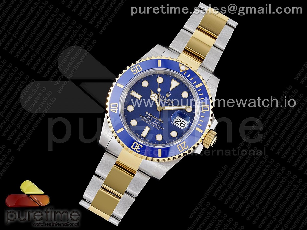 VS공장 롤렉스 서브마리너 청콤 블루 콤비 옐로우골드 VS3135 / Submariner 116613LB Blue Ceramic 904L SteelYG VSF 11 Best Edition Blue Dial VS3135