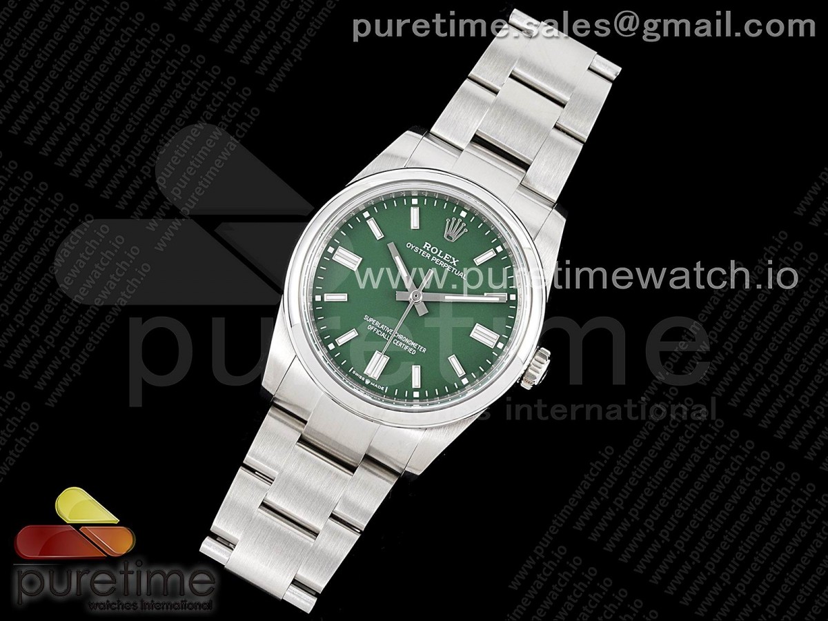 GM공장 롤렉스 오이스터 퍼페츄얼 36MM 12600 그린다이얼 브슬 / Oyster Perpetual 36mm 126000 GMF 11 Best Edition 904L Steel Green Dial on SS Bracelet SA3230
