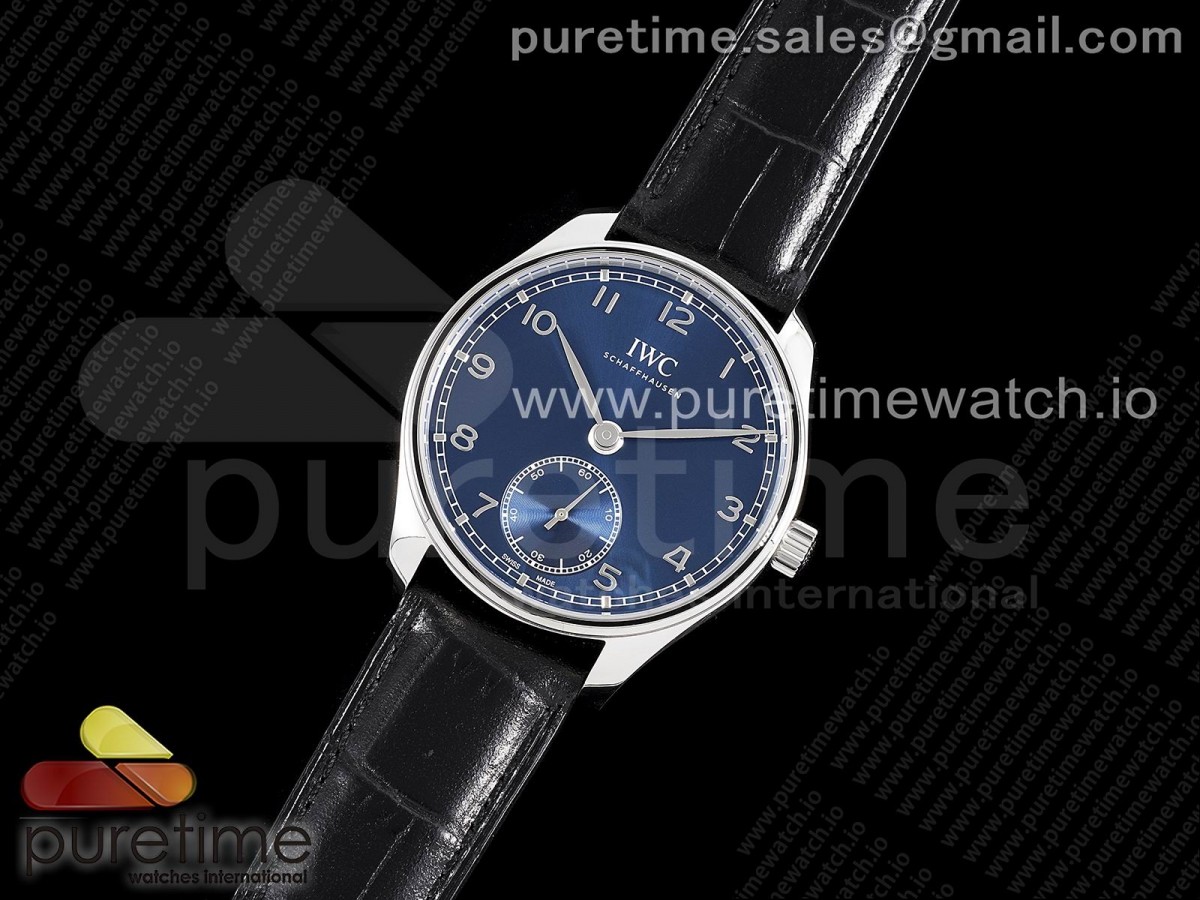 ZF공장 IWC 포르투기저 IW538305 블루다이얼 가죽 /  Portuguese IW358305 ZF 11 Best Edition SS Blue Dial on Black Leather Strap A82200