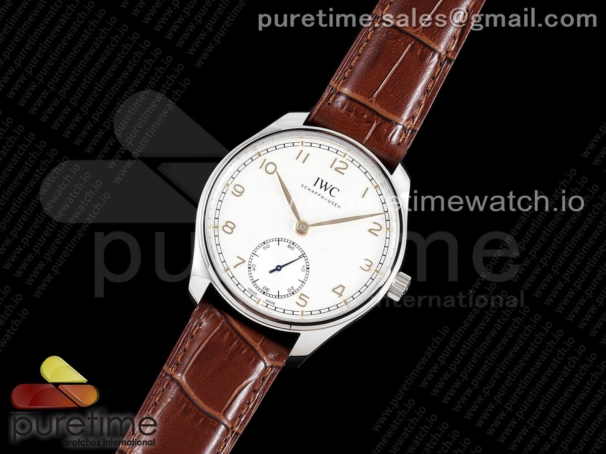 ZF공장 IWC 포르투기저 IW538303 화이트다이얼 골드핸즈 가죽 / Portuguese IW358303 ZF 11 Best Edition SS White Dial RG Markers on Brown Leather Strap A82200