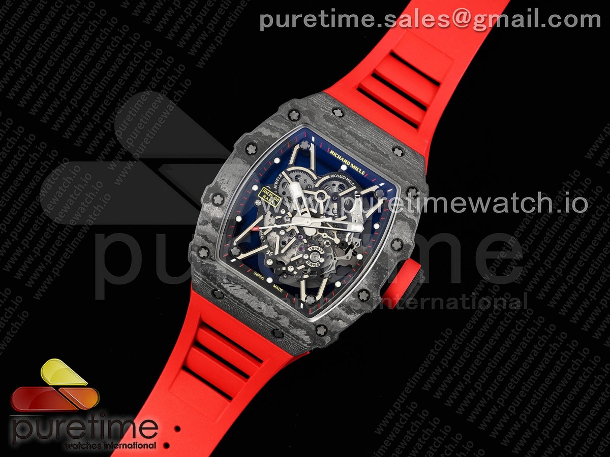 ZF공장 V4 RM035-02 NTPT 스켈레톤다이얼 레드러버 / RM035-02 Real NTPT ZF 11 Best Edition Skeleton Dial on Red Rubber Strap NH05A V4