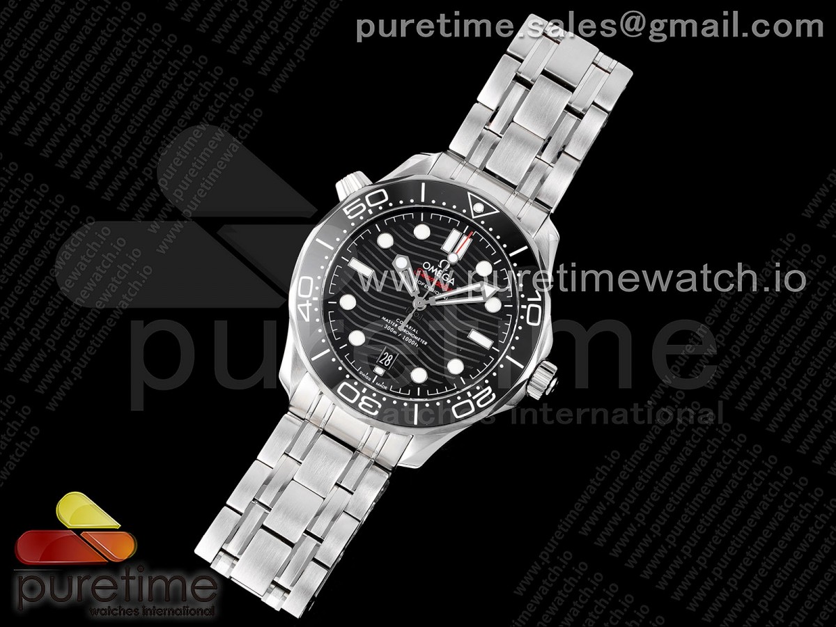 TWS공장 오메가 씨마스터 다이버 300 블랙 브슬 / Seamaster Diver 300M TWS 11 Best Edition Black Ceramic Black Dial on SS Bracelet A8800