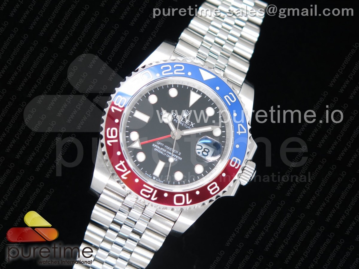 EW공장 롤렉스 GMT마스터2 쥬빌레 GMT-Master II 126710 BLRO Pepsi Bezel EWF Best Edition on SS Jubilee Bracelet A2836