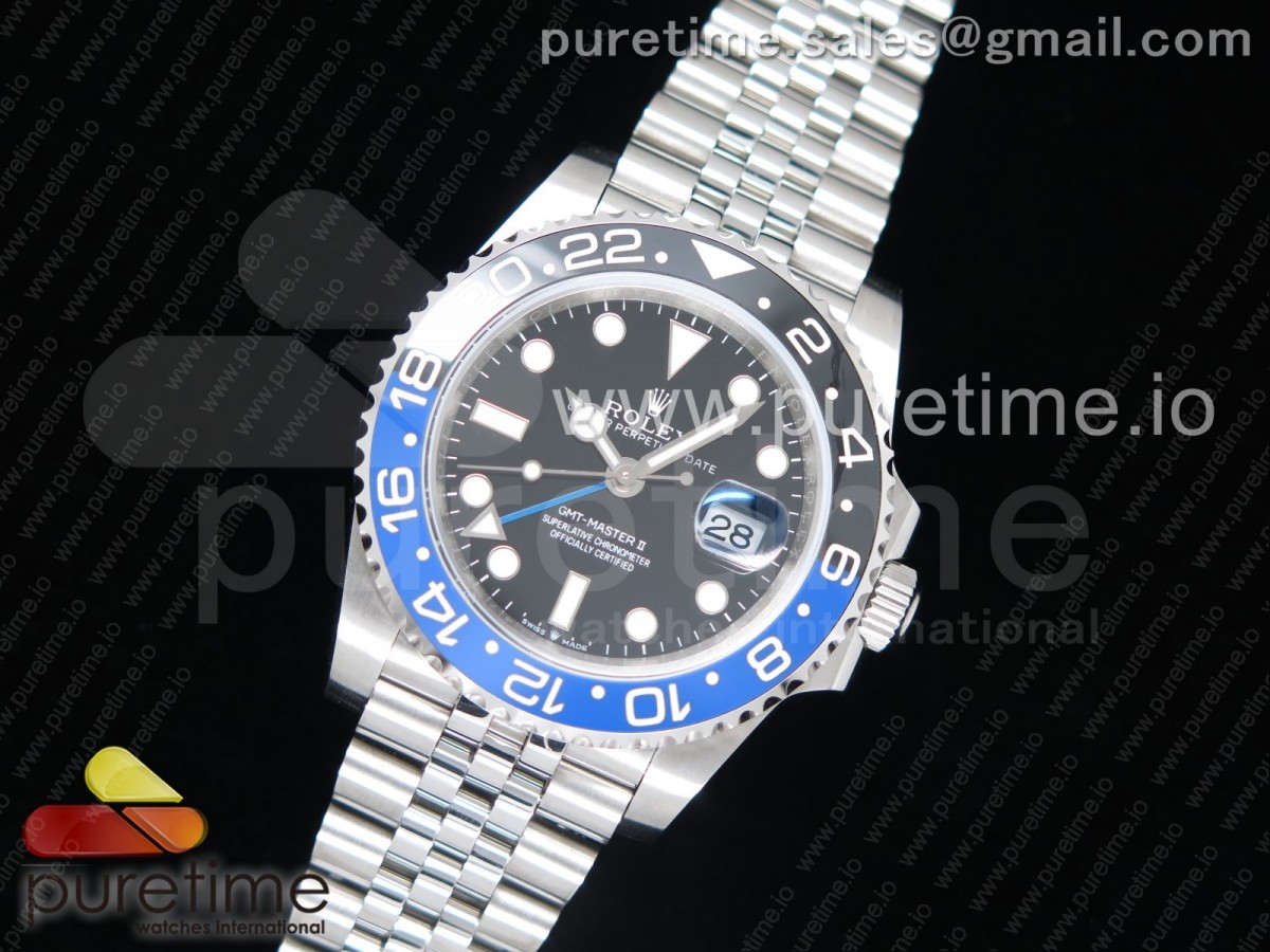 EW공장 롤렉스 GMT마스터2 쥬빌레 GMT-Master II 116710 BLNR Black/Blue Ceramic 1:1 EWF Best Edition on SS Jubilee Bracelet A2836