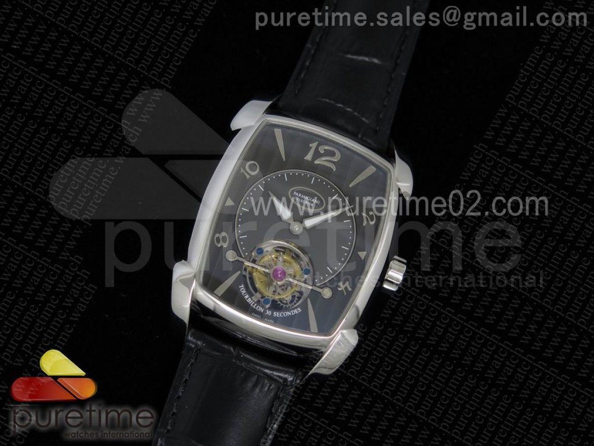 파르마지아니 칼파 그란데 뚜르비옹 그레이 다이얼 Kalpa Grande Tourbillon SS Gray Dial on Black Leather Strap