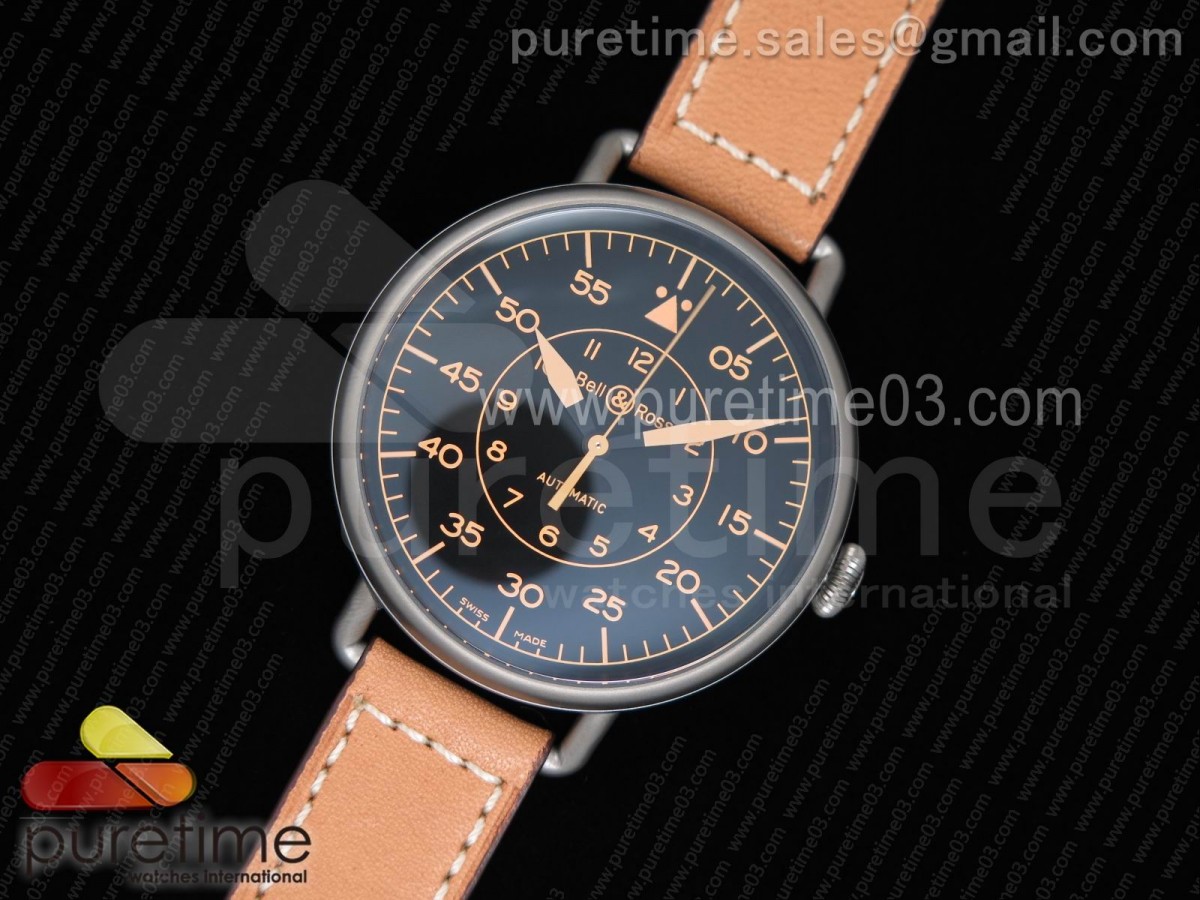 벨엔로스 WW1-92 헤리티지 블랙 다이얼 브라운 레더 스트랩  WW1-92 Heritage 1:1 Best Edition Black Dial on Brown Leather Strap MIYOTA 9015