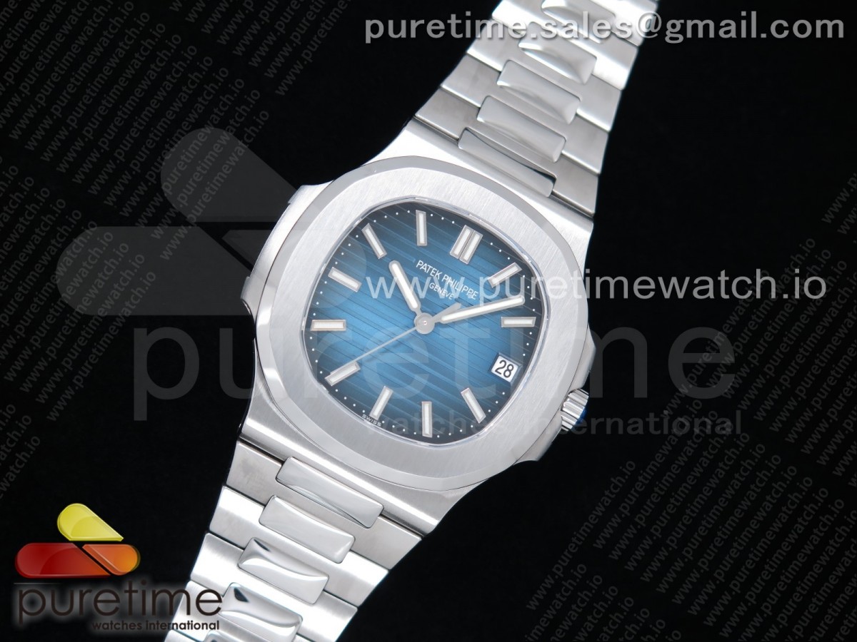 GR공장 파텍필립 노틸러스 점보 블루다이얼 브슬 / Nautilus 57111A GRF Best Edition Blue Textured Dial on SS Bracelet A324