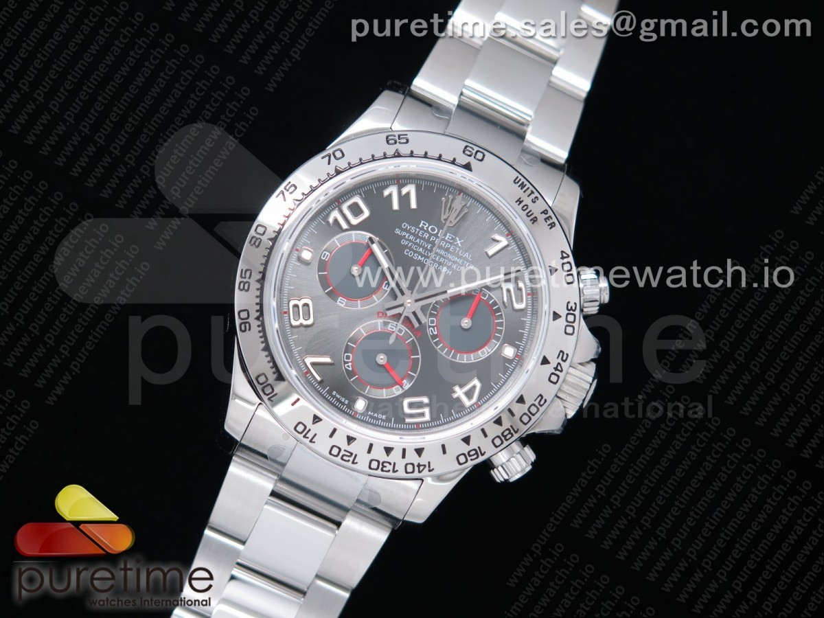 JH공장 롤렉스 데이토나 그레이 넘버 다이얼 / Daytona SS JHF Best Edition Gray Dial on SS Bracelet A4130