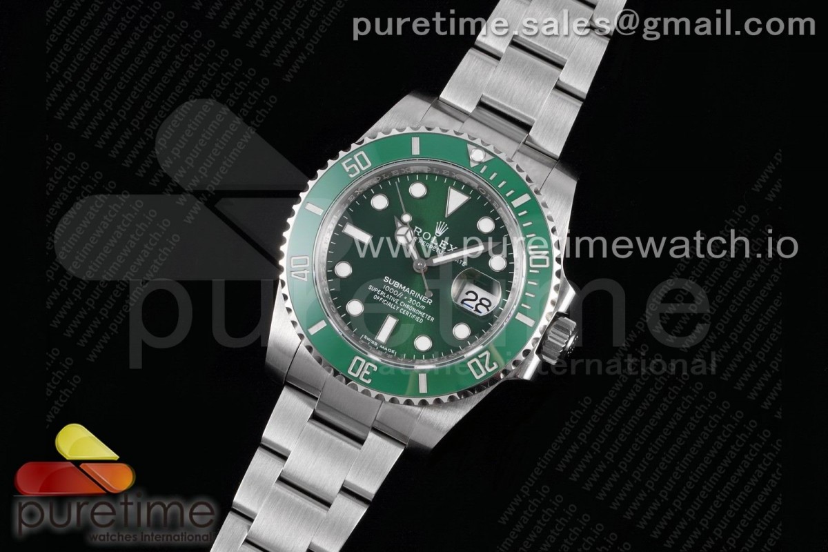 눕공장 V11 롤렉스 서브마리너 그린 904L 3135 / Submariner 116610 LV Green Ceramic Noob 11 Best Edition 904L SS Case and Bracelet SA3135 V11