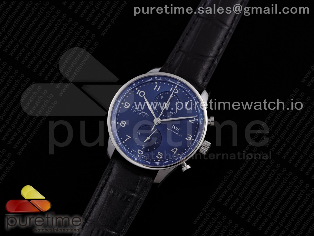 ZF공장 V3 IWC IW3716 포루트기저 블루다이얼 가죽 / Portuguese Chrono IW371606 ZF 11 Best Edition Blue Dial on Black Leather Strap A69355