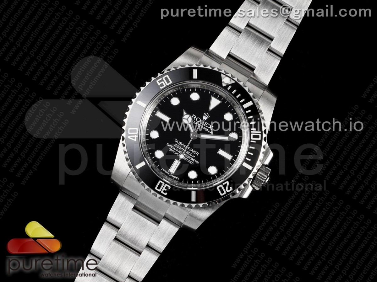 AR공장 롤렉스 서브마리너 논데이트 브슬 3130 / Submariner 114060 No Date Black Ceramic 904L Steel ARF 11 Best Edition on SS Bracelet AR3130