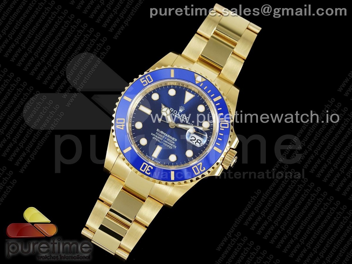 EW공장 롤렉스 서브마리너 41MM 블루금통 브슬 /  Submariner 41mm 126618 LB YG EWF Blue Dial on YG Bracelet A3235